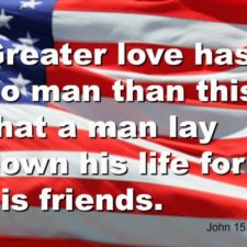 ALT="American flag and John 15:13"