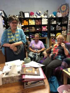 ALT="knitting women from Yarned & Dangerous"