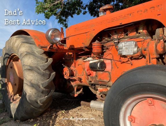 ALT="orange tractor"