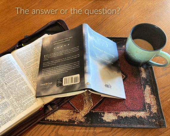 ALT="Bible on table with coffee cup davalynnspencer.com"