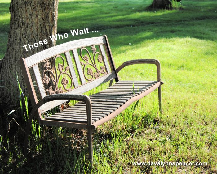 ALT="bench for sitting and waiting"