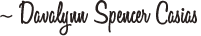 Author Davalynn Spencer Casias